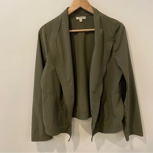 Open front jacket army green size large